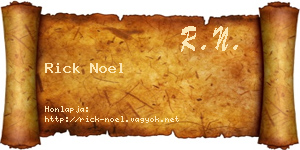 Rick Noel névjegykártya